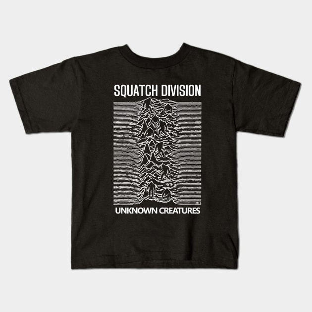 Squatch Division Kids T-Shirt by JohnnyBoyOutfitters